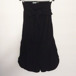 Kimchi Blue Strapless Tie Front Romper