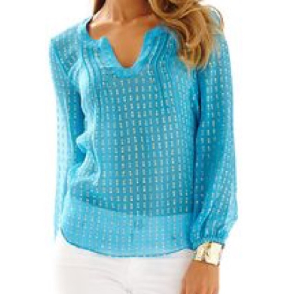 Colby blouse Lilly pulitzer size medium