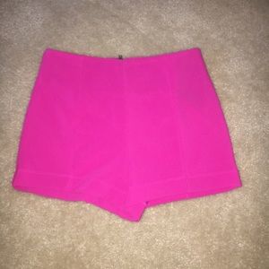 Hot pink shorts