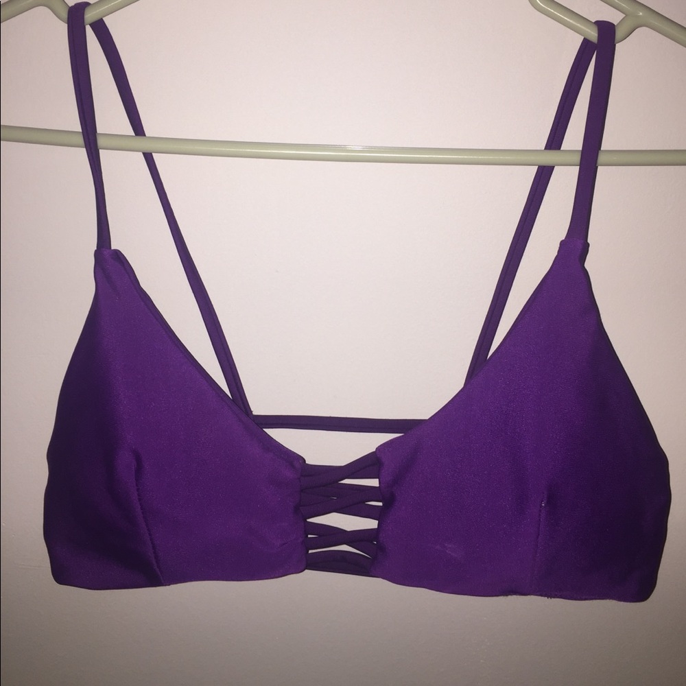 Purple bathing suit