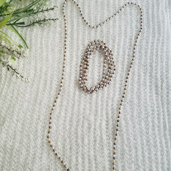 Fresh Water Cultured Pearl Infinity Necklace - Picture 3 of 5