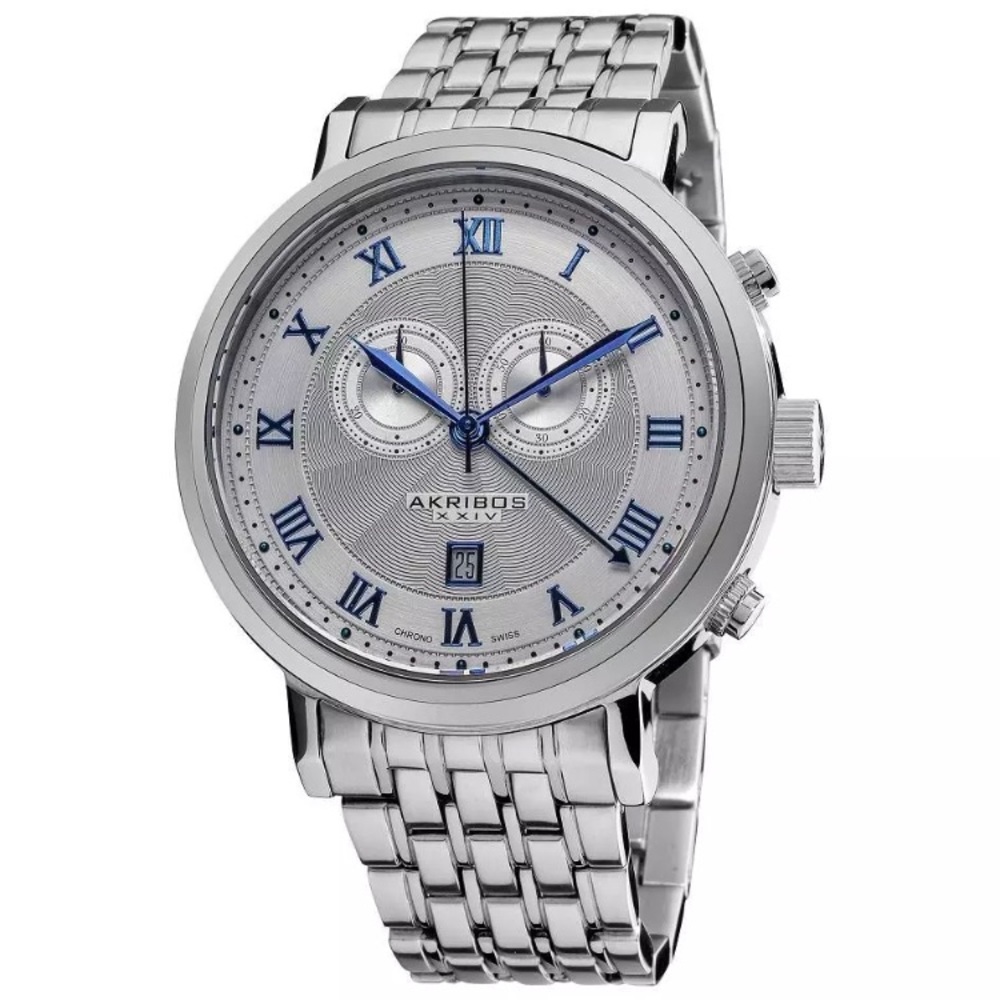 Akribos XXIV AK590SS Stainless Chronograph Watch