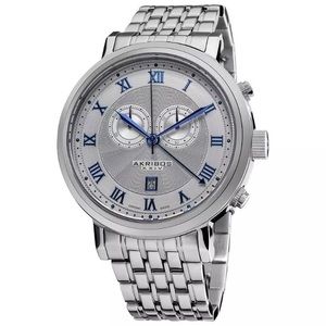 Akribos XXIV AK590SS Stainless Chronograph Watch