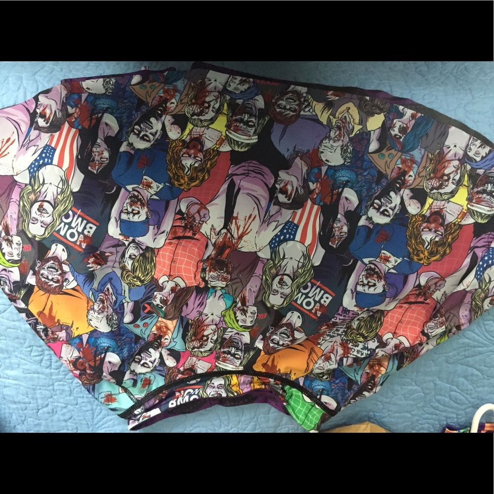 NWT REVERSIBLE! Zombie BlackMilk skirt