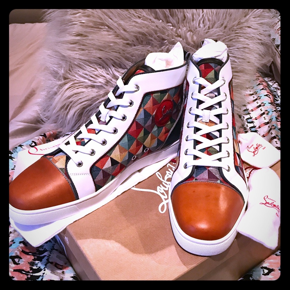 Auth Christian Louboutin Louis Orlato Catelight 47