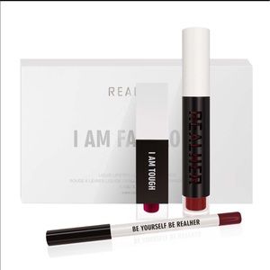 NEW REALHER I Am Fabulous Lip Kit- Deep Red