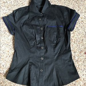 Vintage lip service fetish button up shirt
