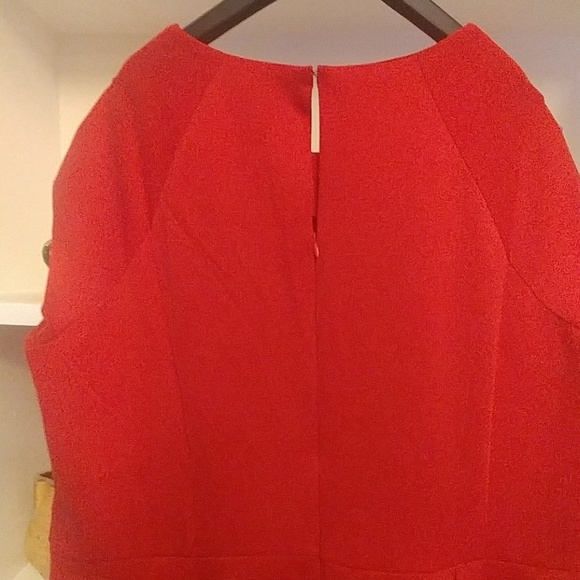 Plus size Cap Sleeve Red Dress 2x - Picture 5 of 7