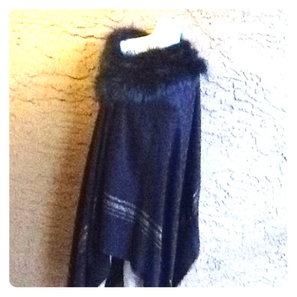 Limited edition fur pancho