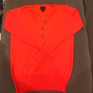 100% cashmere fire red sweater