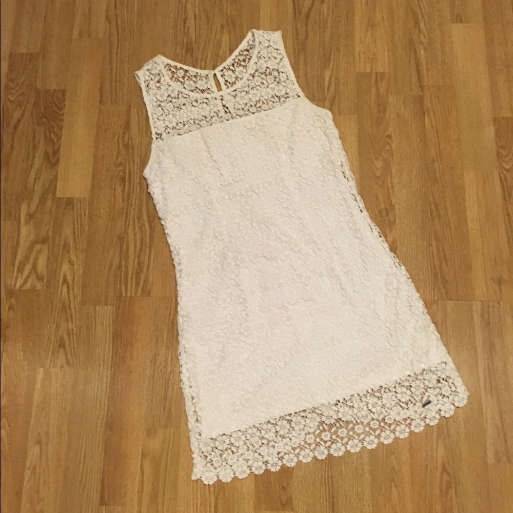 🌸 Gorgeous Hollister White Lace Dress 🌸