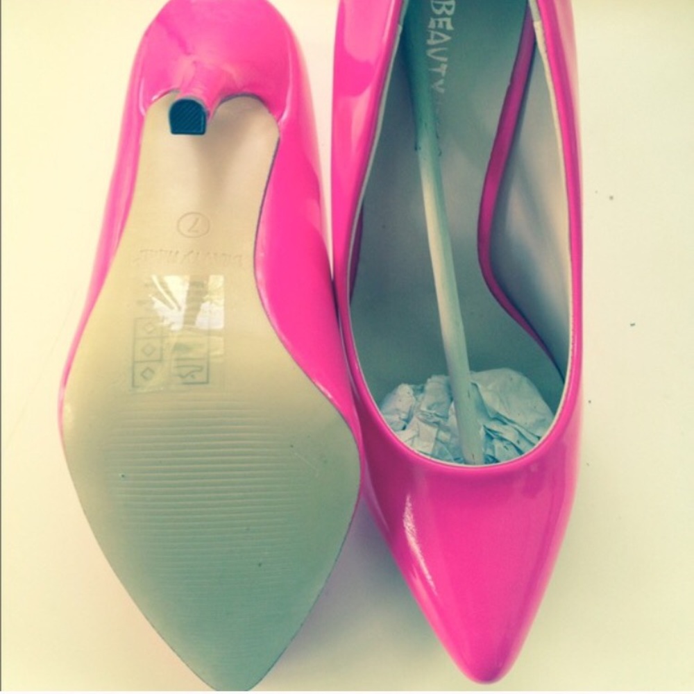 Hot pink heels