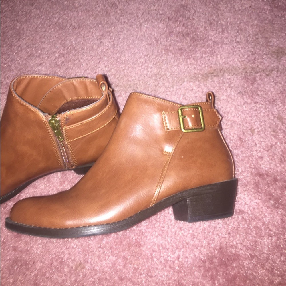 Brown booties