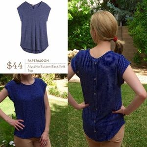 Stitch Fix Papermoon Alyschia Button Back Knit Top