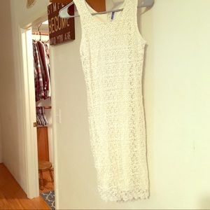 White lace dress