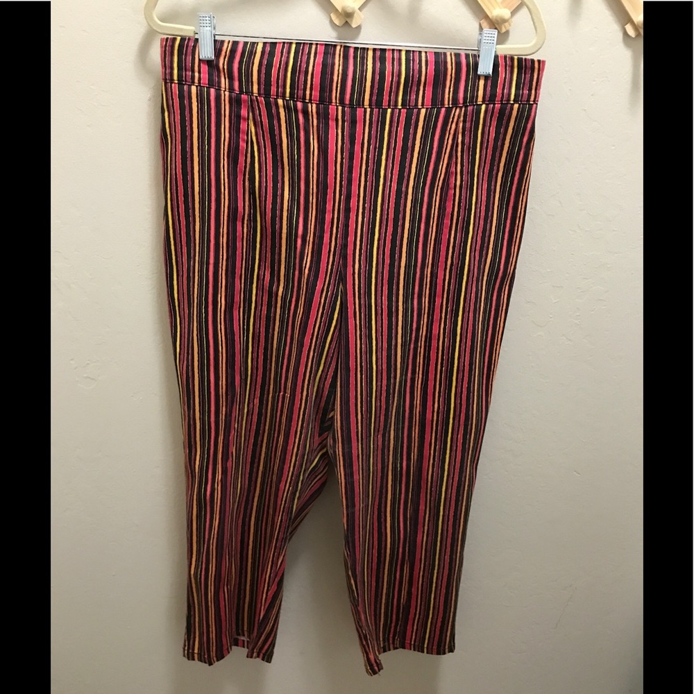 high waisted cropped trousers warm cabana