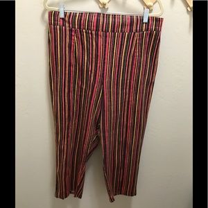 high waisted cropped trousers warm cabana