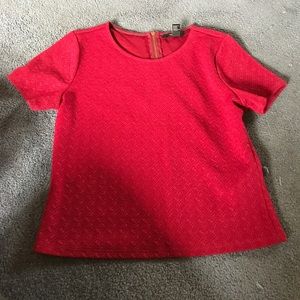 Red crop top