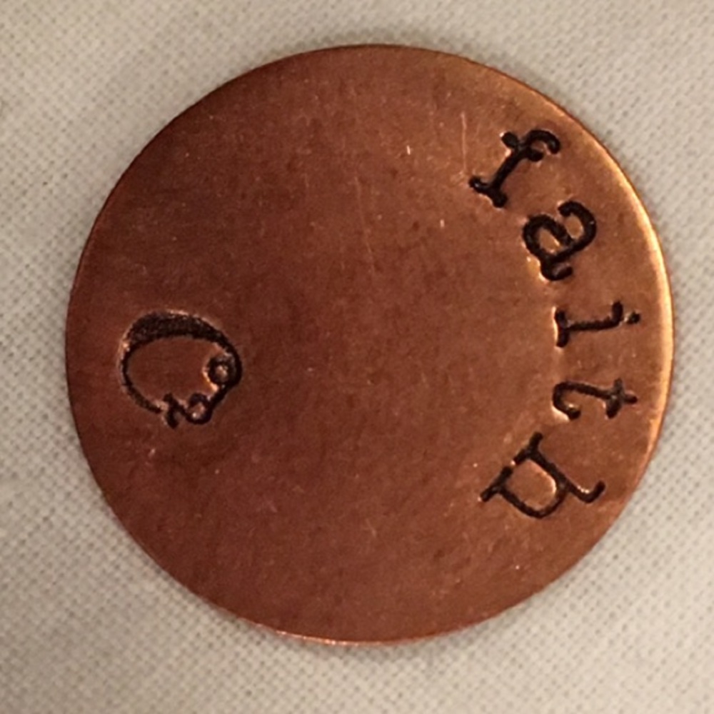 Origami Owl "faith" Plate