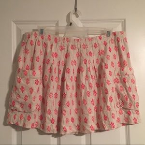NWT Pink & Cream Patterned Skirt