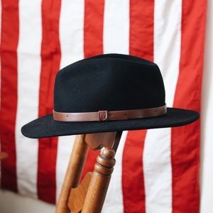 Brixton Messer Fedora Wide Brim Hat