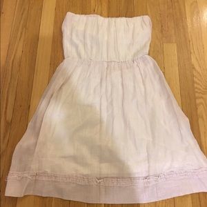 Maje strapless light pink dress size 1