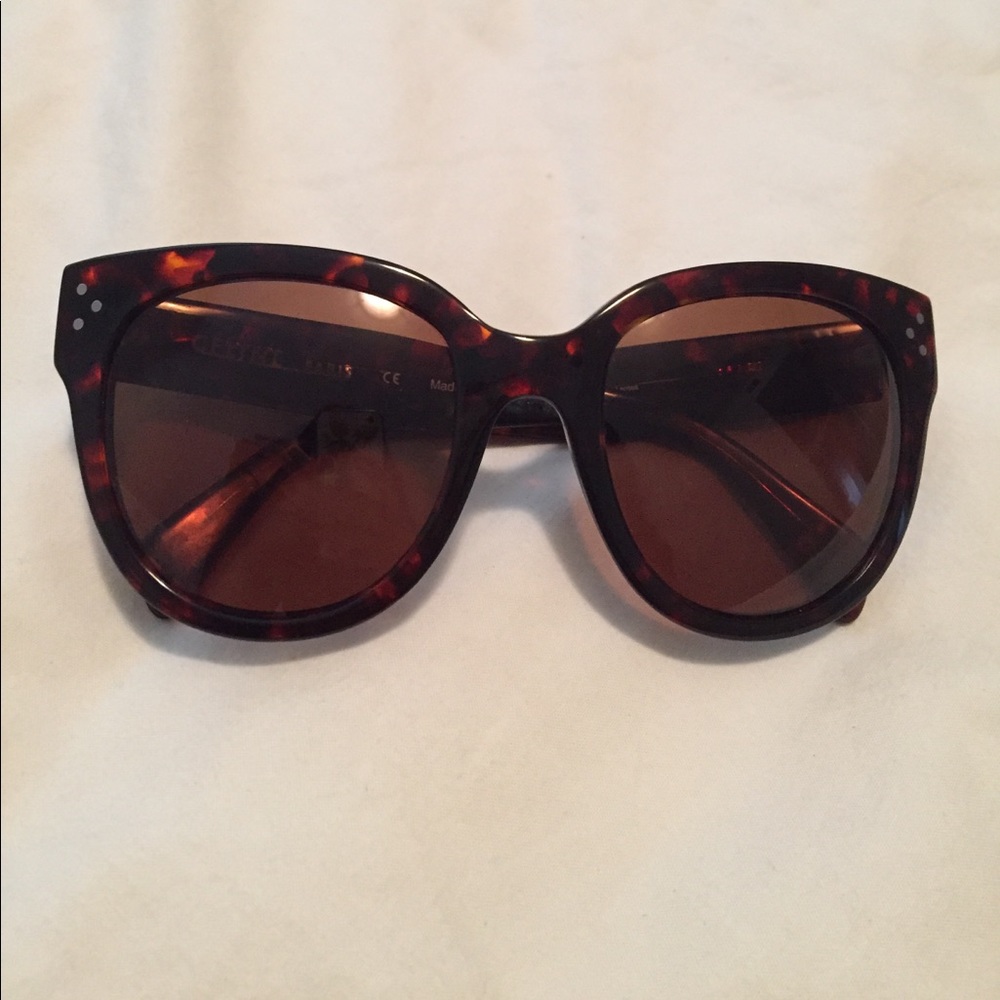 Celine Audrey tortoise sunglasses