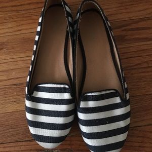 Striped old navy flats