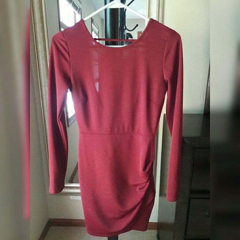 Burgundy Dress