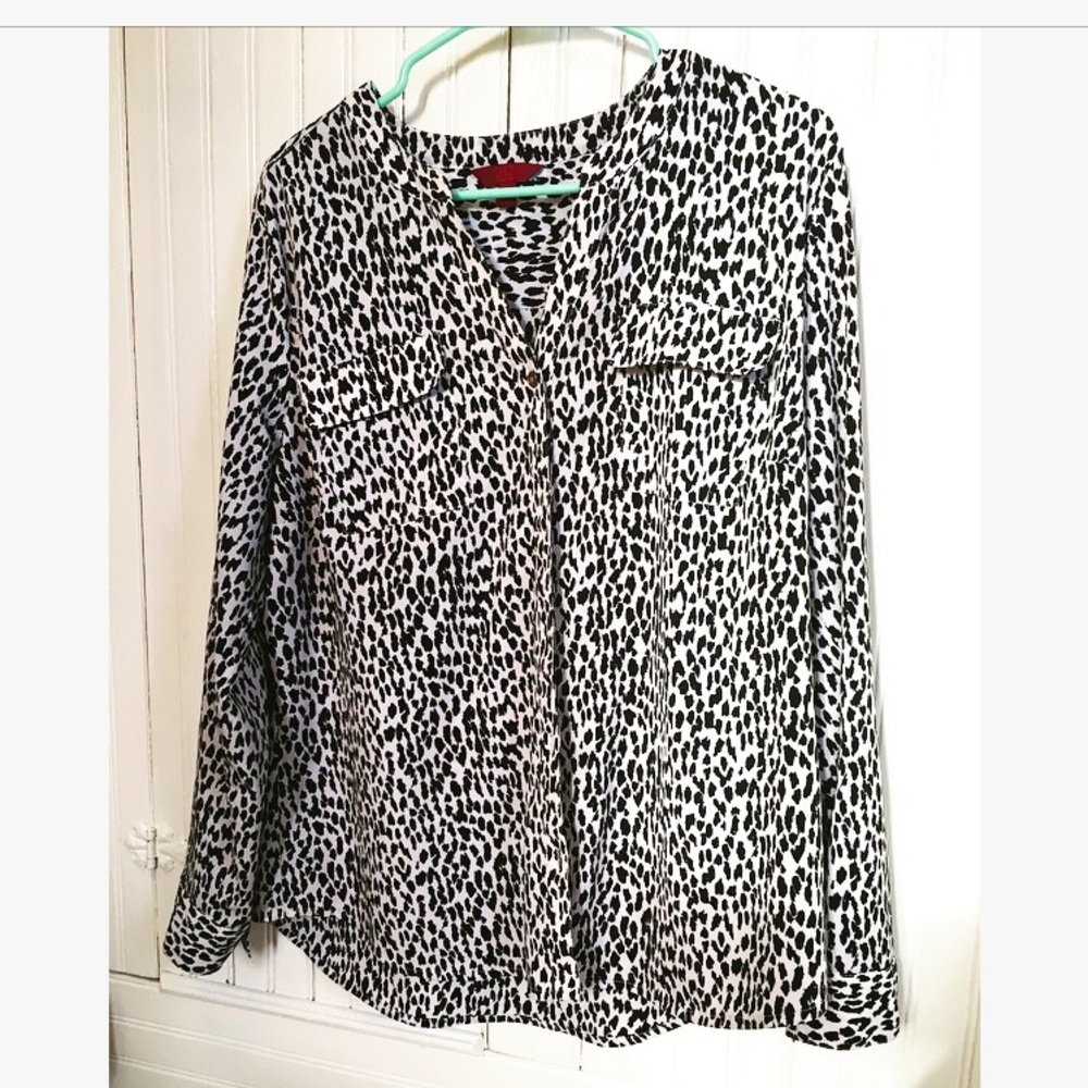 Leopard printed button up!