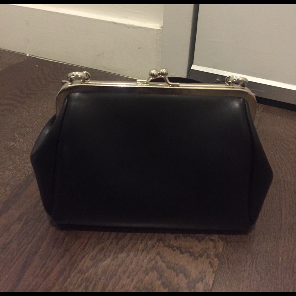 Black Leather Shoulder Bag