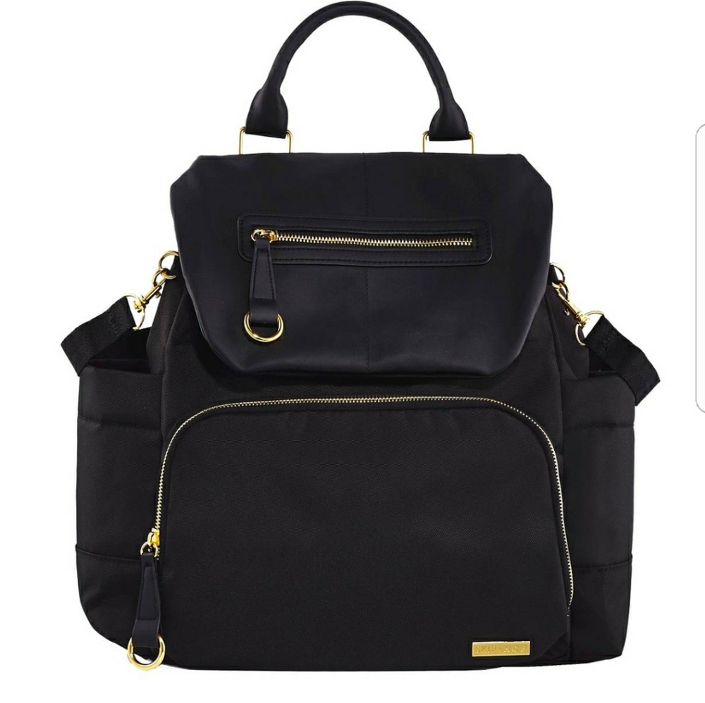 Black Skip Hop Chelsea Downtown Diaper Backpack