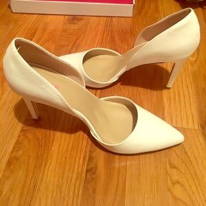 White pumps