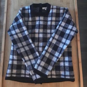 Madewell! Black and Grey plaid sweater