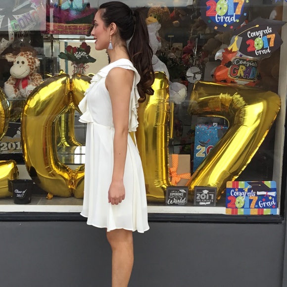 Creme Ruffle Dress-HOST PICK🌟 - Picture 2 of 3