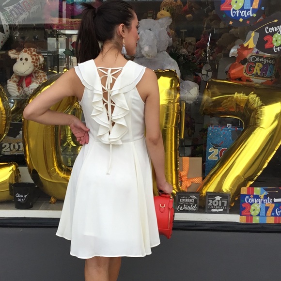 Creme Ruffle Dress-HOST PICK🌟 - Picture 3 of 3