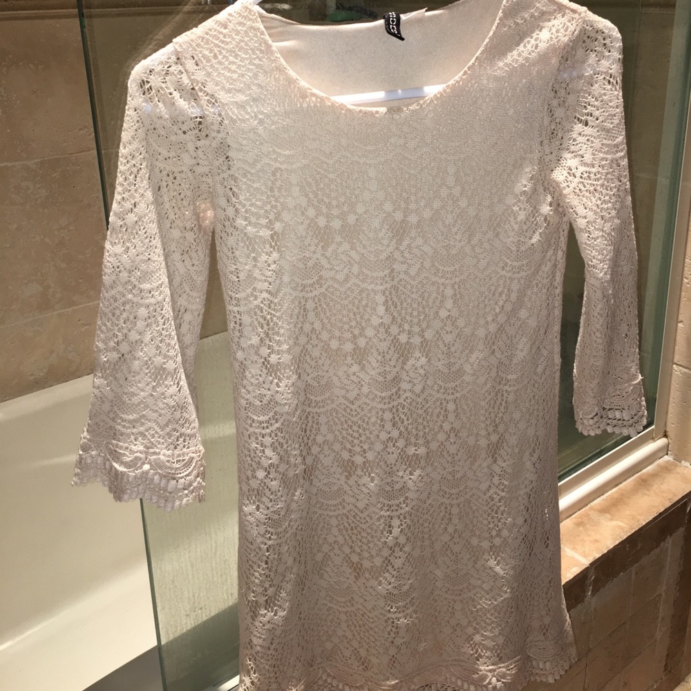 Cream Lace Dress or Shirt