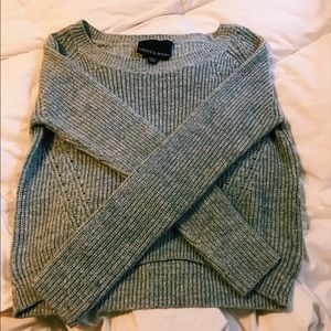 Grey knit sweater