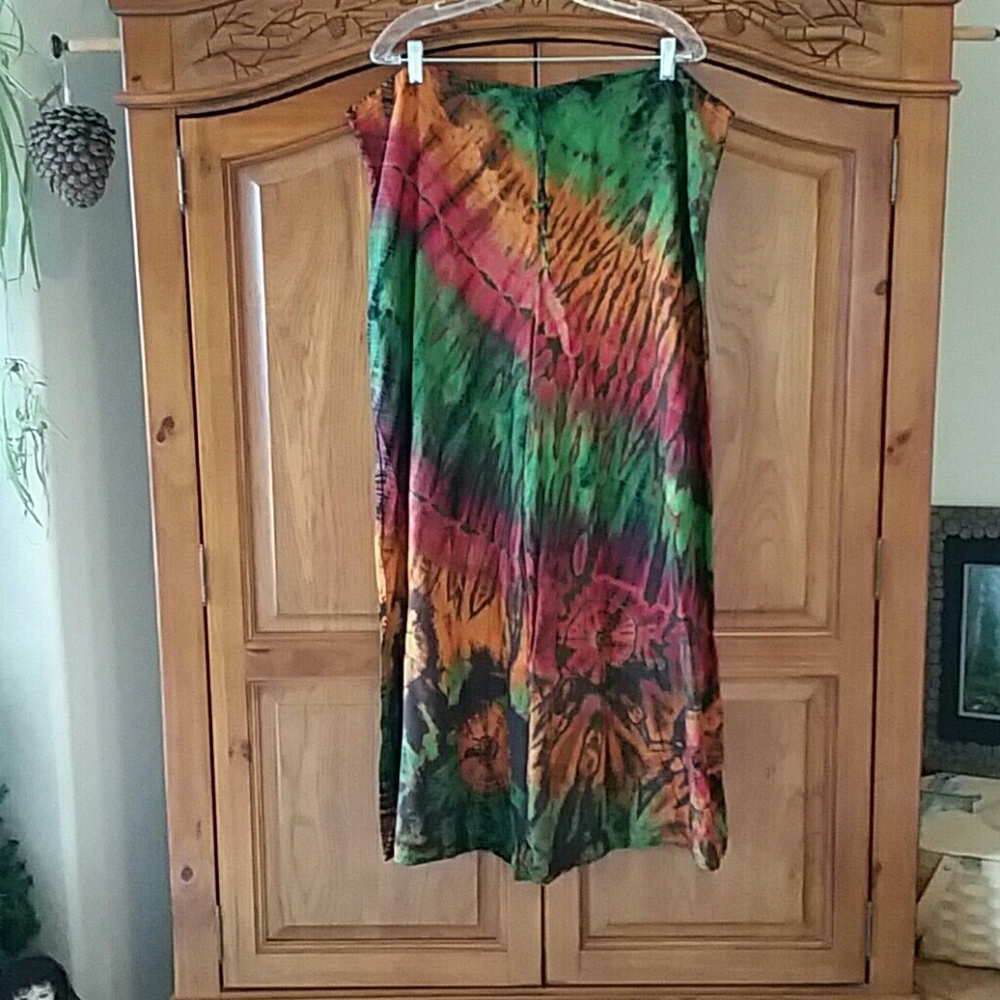 Hippie style wide legged drawstring pants