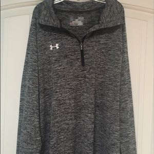 Gray under armour half-quarter zip