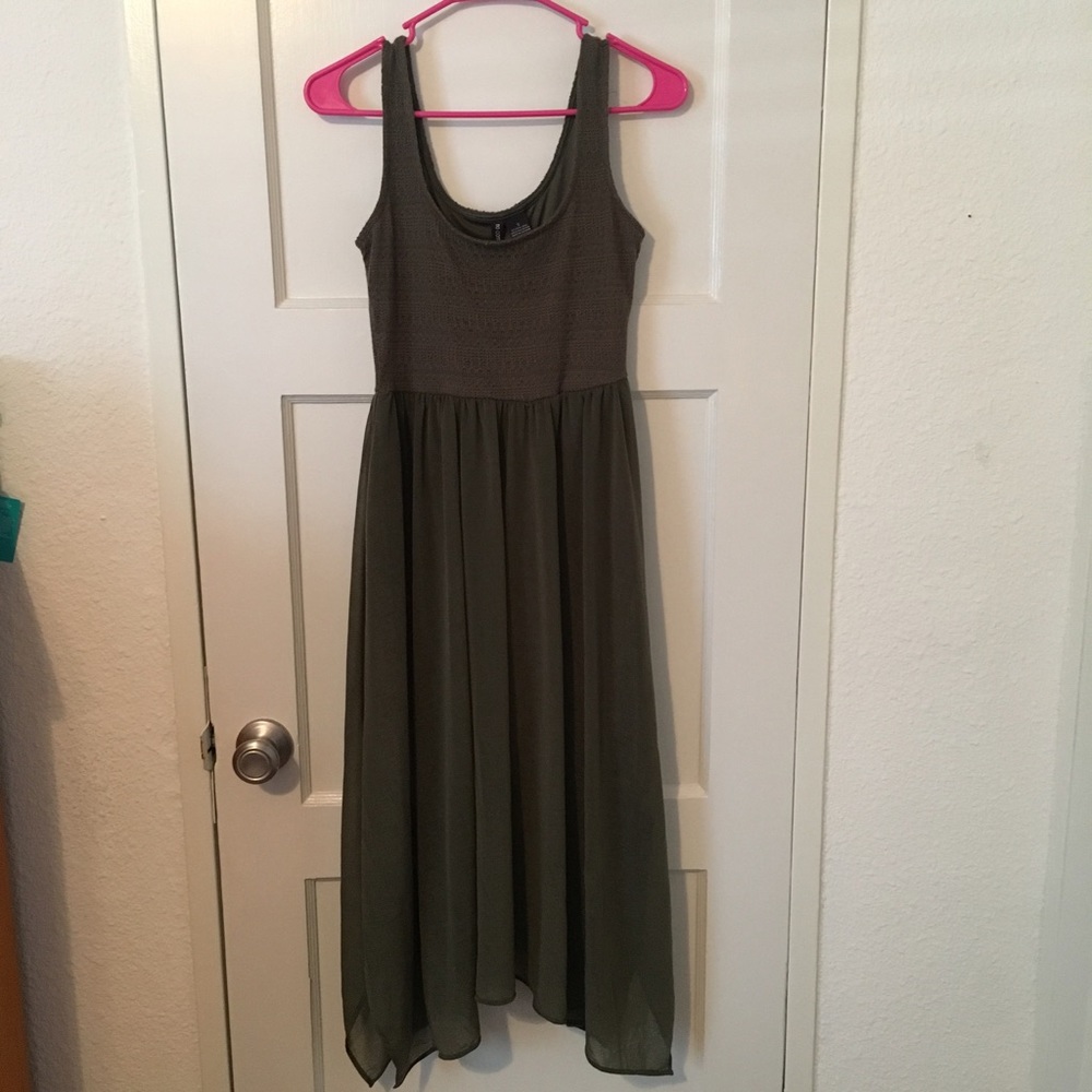 OLIVE MIDI DRESS