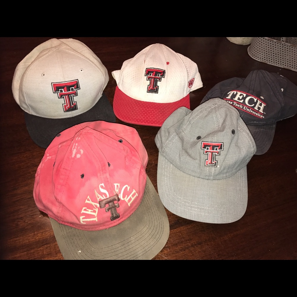 Vintage Texas Tech Red Raider Hats