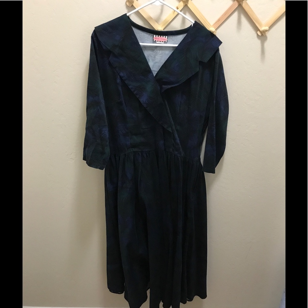 Pinup Couture Birdie in Peacock Print