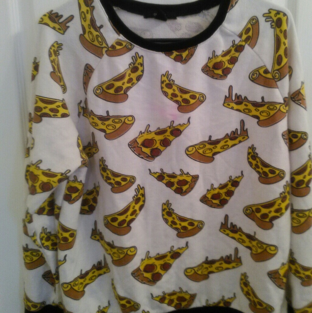 Long Sleeve Pizza Pullover Top