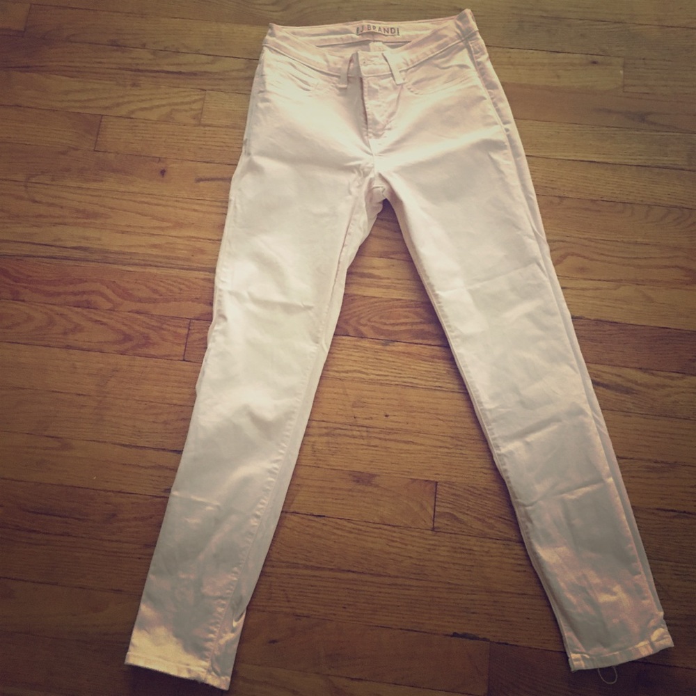 J Brand skinny jeans in pale pink size 27