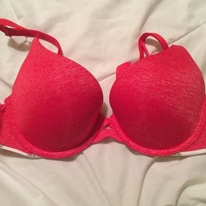 Red Victoria's Secret bra