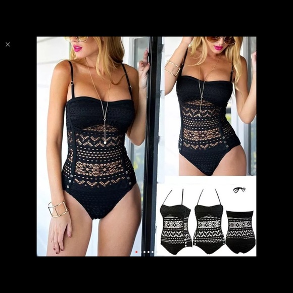 Other - 🦋PLUS size one piece lace swimsuit🦋14/16