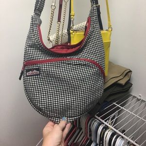 KAVU limited edition houndstooth satchel