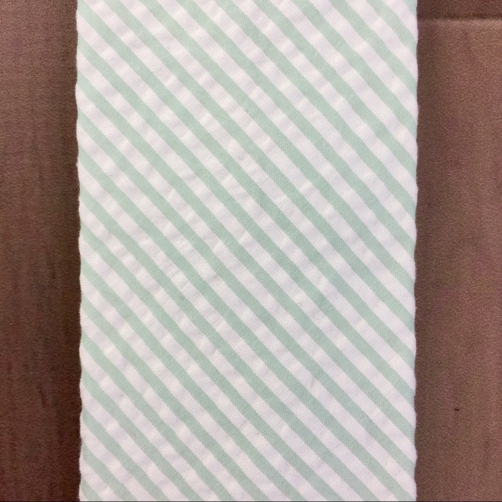 J. Crew Mint/Ivory Seersucker Tie NWT - Picture 4 of 5