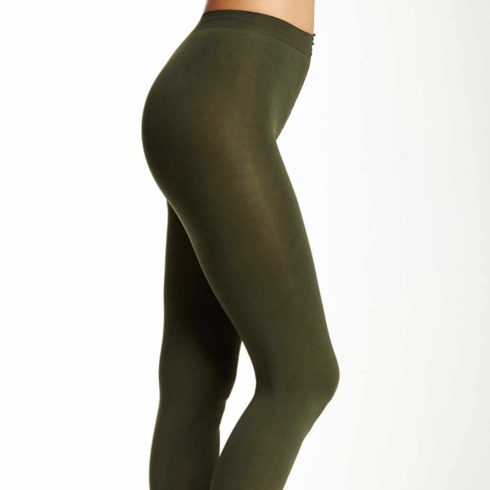 NWT HUE Army Green Luxe Tight